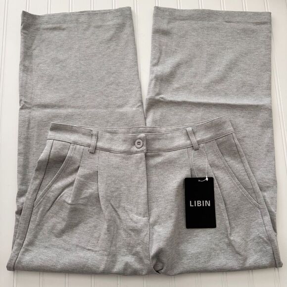 Libin High Waist Wide Leg Cropped Pants - Size 8 - Picture 1 of 5
